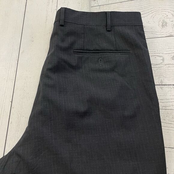 Santorelli New Romeo Men's W36 x L32 Dark Grey Flat Front Cuffed Dress Pants - Picture 1 of 9